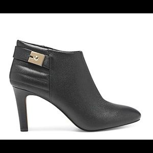 Vince Camuto black leather booties